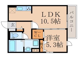 D-ROOM浜町Ⅱ　B棟の物件間取画像